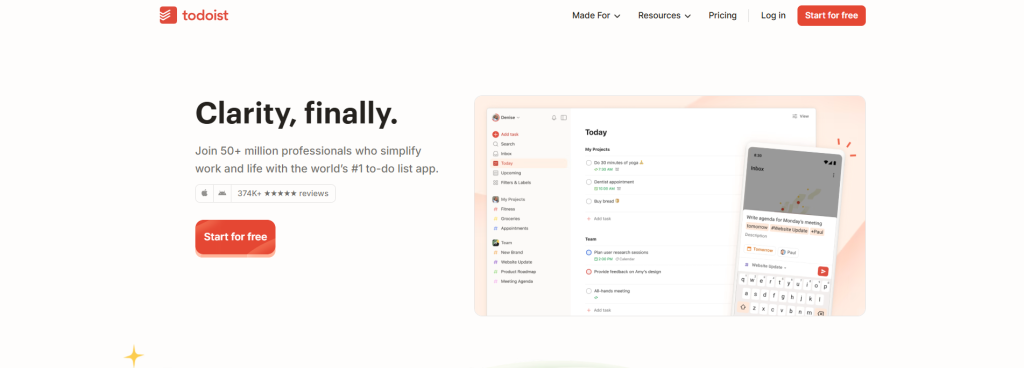 aplicaciones de productividad - Todoist